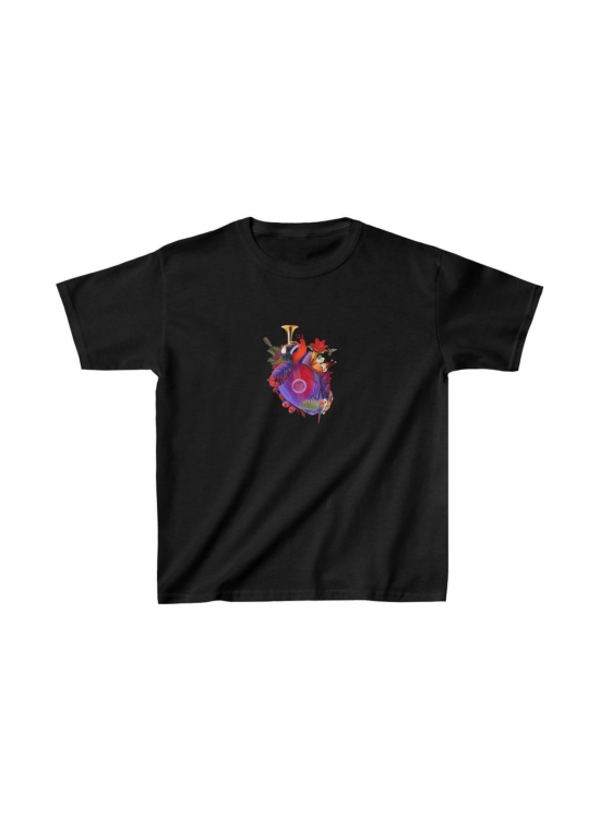 Unisex Çocuk Baskılı T-Shirt - Siyah Unisex Çocuk Baskılı T-Shirt - Siyah