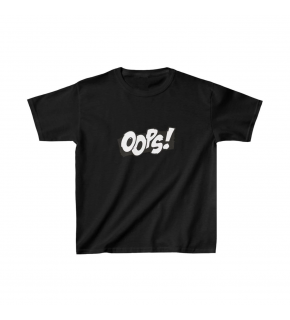 Unisex Çocuk Baskılı T-Shirt - Siyah