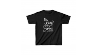 Unisex Çocuk Baskılı T-Shirt - Siyah