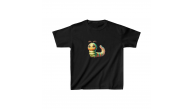 Unisex Çocuk Baskılı T-Shirt - Siyah Unisex Çocuk Baskılı T-Shirt - Siyah