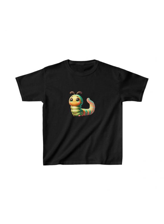 Unisex Çocuk Baskılı T-Shirt - Siyah Unisex Çocuk Baskılı T-Shirt - Siyah