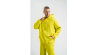ERKEK 3 İplik Pamuklu Oversize Kapşonlu SweatShirt Hoodie - Sarı ERKEK 3 İplik Pamuklu Oversize Kapşonlu SweatShirt Hoodie - Sarı