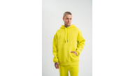 ERKEK 3 İplik Pamuklu Oversize Kapşonlu SweatShirt Hoodie - Sarı ERKEK 3 İplik Pamuklu Oversize Kapşonlu SweatShirt Hoodie - Sarı