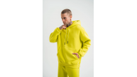 ERKEK 3 İplik Pamuklu Oversize Kapşonlu SweatShirt Hoodie - Sarı ERKEK 3 İplik Pamuklu Oversize Kapşonlu SweatShirt Hoodie - Sarı