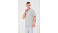 Erkek Düz T-Shirt Kısa Kol Bisiklet Yaka Regular Fit Rahat Kalıp Günlük Tişört - Gri Erkek Düz T-Shirt Kısa Kol Bisiklet Yaka Regular Fit Rahat Kalıp Günlük Tişört - Gri