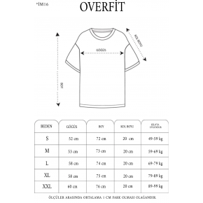 ERKEK Tişört Kısa Kol Düz Bisikilet Yaka Oversize T-shirt - Mavi