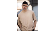 Erkek Düz T-Shirt Kısa Kol Bisiklet Yaka Regular Fit Rahat Kalıp Günlük Tişört - Bej Erkek Düz T-Shirt Kısa Kol Bisiklet Yaka Regular Fit Rahat Kalıp Günlük Tişört - Bej