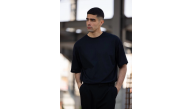 Erkek Düz T-Shirt Kısa Kol Bisiklet Yaka Regular Fit Rahat Kalıp Günlük Tişört - Siyah