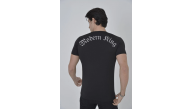 Erkek Göğüs File Aksesuarlı T-shirt - Siyah Erkek Göğüs File Aksesuarlı T-shirt - Siyah