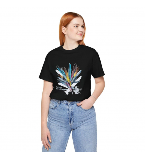 Kadın Baskılı T-Shirt Kısa Kol Bisiklet Yaka Oversize Rahat Kalıp Tişört - Siyah