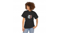 Kadın Bisiklet Yaka Baskılı Kısa kol T-Shirt - Siyah Kadın Bisiklet Yaka Baskılı Kısa kol T-Shirt - Siyah