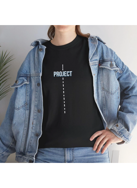 Kadın Bisiklet Yaka Baskılı Kısa kol T-Shirt - Siyah Kadın Bisiklet Yaka Baskılı Kısa kol T-Shirt - Siyah
