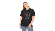Kadın Bisiklet Yaka Baskılı Kısa kol T-Shirt - Siyah Kadın Bisiklet Yaka Baskılı Kısa kol T-Shirt - Siyah