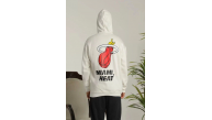 Erkek 3 İplik Pamuklu Kapüşonlu Baskılı Cepli Oversize Sweatshirt Hoodie - Beyaz Erkek 3 İplik Pamuklu Kapüşonlu Baskılı Cepli Oversize Sweatshirt Hoodie - Beyaz