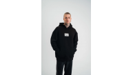 ERKEK 3 İplik Pamuklu Kapüşonlu Patchli Nakışlı Hoodie SweatShirt - Siyah ERKEK 3 İplik Pamuklu Kapüşonlu Patchli Nakışlı Hoodie SweatShirt - Siyah