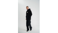 ERKEK 3 İplik Pamuklu Kapüşonlu Patchli Nakışlı Hoodie SweatShirt - Siyah ERKEK 3 İplik Pamuklu Kapüşonlu Patchli Nakışlı Hoodie SweatShirt - Siyah