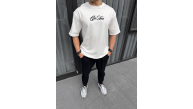 Erkek Baskılı T-Shirt Kısa Kol Bisiklet Yaka Regular Fit Rahat Kalıp Günlük Tişört - Beyaz Erkek Baskılı T-Shirt Kısa Kol Bisiklet Yaka Regular Fit Rahat Kalıp Günlük Tişört - Beyaz