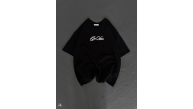 Erkek Baskılı T-Shirt Kısa Kol Bisiklet Yaka Regular Fit Rahat Kalıp Günlük Tişört - Siyah Erkek Baskılı T-Shirt Kısa Kol Bisiklet Yaka Regular Fit Rahat Kalıp Günlük Tişört - Siyah
