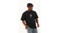 Erkek Baskılı T-Shirt Kısa Kol Bisiklet Yaka Regular Fit Rahat Kalıp Günlük Tişört - Siyah Erkek Baskılı T-Shirt Kısa Kol Bisiklet Yaka Regular Fit Rahat Kalıp Günlük Tişört - Siyah