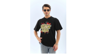 Erkek Kısa Kol Yazlık Tişört Bisiklet Yaka Baskılı Oversize T-Shirt - Siyah Erkek Kısa Kol Yazlık Tişört Bisiklet Yaka Baskılı Oversize T-Shirt - Siyah
