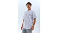 Erkek Düz Yazlık Kısa Kol Tişört Bisiklet Yaka Oversize T-Shirt - Beyaz Erkek Düz Yazlık Kısa Kol Tişört Bisiklet Yaka Oversize T-Shirt - Beyaz