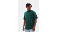 Erkek Düz Yazlık Kısa Kol Tişort Bisiklet Yaka Oversize T-Shirt - Koyu Yeşil Erkek Düz Yazlık Kısa Kol Tişort Bisiklet Yaka Oversize T-Shirt - Koyu Yeşil