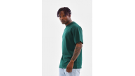 Erkek Düz Yazlık Kısa Kol Tişort Bisiklet Yaka Oversize T-Shirt - Koyu Yeşil Erkek Düz Yazlık Kısa Kol Tişort Bisiklet Yaka Oversize T-Shirt - Koyu Yeşil