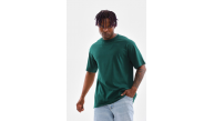 Erkek Düz Yazlık Kısa Kol Tişort Bisiklet Yaka Oversize T-Shirt - Koyu Yeşil Erkek Düz Yazlık Kısa Kol Tişort Bisiklet Yaka Oversize T-Shirt - Koyu Yeşil