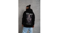 Erkek 3 İplik Pamuklu Kapüşonlu Kanguru Cepli Baskılı Oversize Hoodie Sweatshirt - Siyah Erkek 3 İplik Pamuklu Kapüşonlu Kanguru Cepli Baskılı Oversize Hoodie Sweatshirt - Siyah