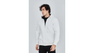 Erkek 3 İplik Pamuklu Kapüşonlu Tam Fermuarlı Cepli Hoodie Sweatshirt - Beyaz Erkek 3 İplik Pamuklu Kapüşonlu Tam Fermuarlı Cepli Hoodie Sweatshirt - Beyaz