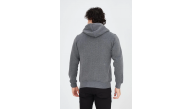 Erkek 3 İplik Pamuklu Kapüşonlu Tam Fermuarlı Cepli Hoodie Sweatshirt - Füme Erkek 3 İplik Pamuklu Kapüşonlu Tam Fermuarlı Cepli Hoodie Sweatshirt - Füme