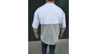Erkek Kısa Kol Yazlık Tişört Torba Cepli Parçalı T-Shirt - Gri Erkek Kısa Kol Yazlık Tişört Torba Cepli Parçalı T-Shirt - Gri