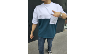 Erkek Kısa Kol Yazlık Tişört Torba Cepli Parçalı T-Shirt - Lacivert Erkek Kısa Kol Yazlık Tişört Torba Cepli Parçalı T-Shirt - Lacivert