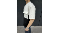 Erkek Kısa Kol Yazlık Tişört Torba Cepli Parçalı T-Shirt - Siyah Erkek Kısa Kol Yazlık Tişört Torba Cepli Parçalı T-Shirt - Siyah