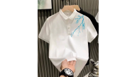 ERKEK Polo Yaka Tişört Düğmeli Pike Yıldırım Baskılı T-Shirt - Beyaz ERKEK Polo Yaka Tişört Düğmeli Pike Yıldırım Baskılı T-Shirt - Beyaz