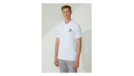 Erkek Pike Polo Yaka Tişört Düğmeli Baskılı T-Shirt - Beyaz Erkek Pike Polo Yaka Tişört Düğmeli Baskılı T-Shirt - Beyaz