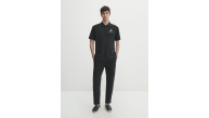 Erkek Pike Polo Yaka Tişört Düğmeli Baskılı T-Shirt - Beyaz Erkek Pike Polo Yaka Tişört Düğmeli Baskılı T-Shirt - Beyaz