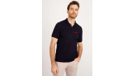 Erkek Pike Polo Yaka Tişört Düğmeli Baskılı T-Shirt - Beyaz Erkek Pike Polo Yaka Tişört Düğmeli Baskılı T-Shirt - Beyaz