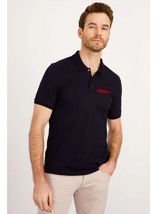 Erkek Pike Polo Yaka Tişört Düğmeli Baskılı T-Shirt - Beyaz Erkek Pike Polo Yaka Tişört Düğmeli Baskılı T-Shirt - Beyaz