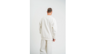 Erkek Uzun Kol Bisiklet Yaka 3 iplik Pamuklu Kışlık SweatShirt - Beyaz Erkek Uzun Kol Bisiklet Yaka 3 iplik Pamuklu Kışlık SweatShirt - Beyaz