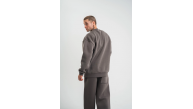 Erkek Uzun Kol Bisiklet Yaka 3 iplik Pamuklu Kışlık SweatShirt - Füme Erkek Uzun Kol Bisiklet Yaka 3 iplik Pamuklu Kışlık SweatShirt - Füme