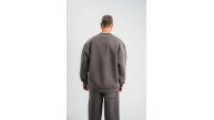 Erkek Uzun Kol Bisiklet Yaka 3 iplik Pamuklu Kışlık SweatShirt - Füme Erkek Uzun Kol Bisiklet Yaka 3 iplik Pamuklu Kışlık SweatShirt - Füme