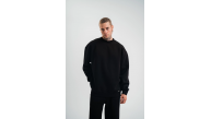 Erkek Uzun Kol Bisiklet Yaka 3 iplik Pamuklu Kışlık SweatShirt - Siyah Erkek Uzun Kol Bisiklet Yaka 3 iplik Pamuklu Kışlık SweatShirt - Siyah