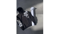 Erkek 3 İplik Pamuklu Kapüşonlu Baskılı Cepli Oversize Sweatshirt Hoodie - Siyah Erkek 3 İplik Pamuklu Kapüşonlu Baskılı Cepli Oversize Sweatshirt Hoodie - Siyah