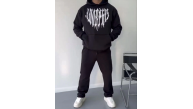 Erkek Kapüşonlu Kanguru Cepli Sweatshirt 3 İplik Pamuklu Baskılı Hoodie - Siyah Erkek Kapüşonlu Kanguru Cepli Sweatshirt 3 İplik Pamuklu Baskılı Hoodie - Siyah