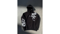 Erkek 3 İplik Pamuklu Kapüşonlu Baskılı Cepli Oversize Sweatshirt Hoodie - Siyah Erkek 3 İplik Pamuklu Kapüşonlu Baskılı Cepli Oversize Sweatshirt Hoodie - Siyah