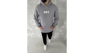 Erkek 3 İplik Pamuklu Kapüşonlu Kanguru Cepli Baskılı Oversize Hoodie Sweatshirt - Gri Erkek 3 İplik Pamuklu Kapüşonlu Kanguru Cepli Baskılı Oversize Hoodie Sweatshirt - Gri