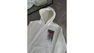 Erkek Kapüşonlu Kanguru Cepli Sweatshirt 3 İplik Pamuklu Baskılı Hoodie - Beyaz Erkek Kapüşonlu Kanguru Cepli Sweatshirt 3 İplik Pamuklu Baskılı Hoodie - Beyaz