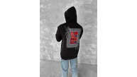 Erkek Kapüşonlu Kanguru Cepli Sweatshirt 3 İplik Pamuklu Baskılı Hoodie - Siyah Erkek Kapüşonlu Kanguru Cepli Sweatshirt 3 İplik Pamuklu Baskılı Hoodie - Siyah