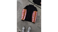 Unisex Vintage Baskılı Paraşüt Rüzgarlık - Siyah Unisex Vintage Baskılı Paraşüt Rüzgarlık - Siyah